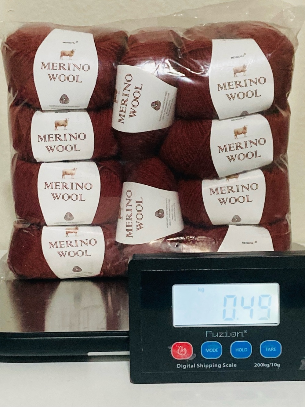 10 NWT (480g+ total) 100% Merino Wool Yarn by Mengchu in Crisp Autumn